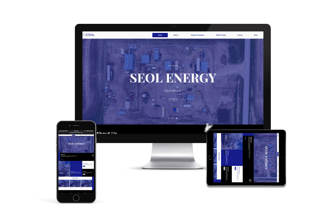 SEOL Energy website design