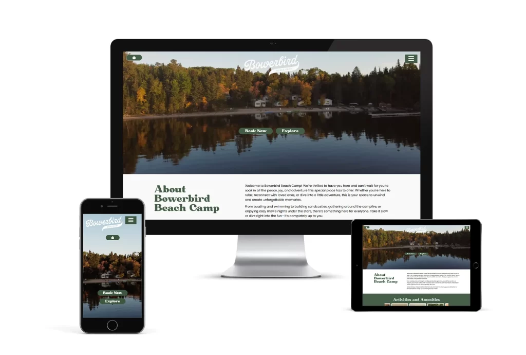 Affordable Website Design Service Bowerbird Beach Camp