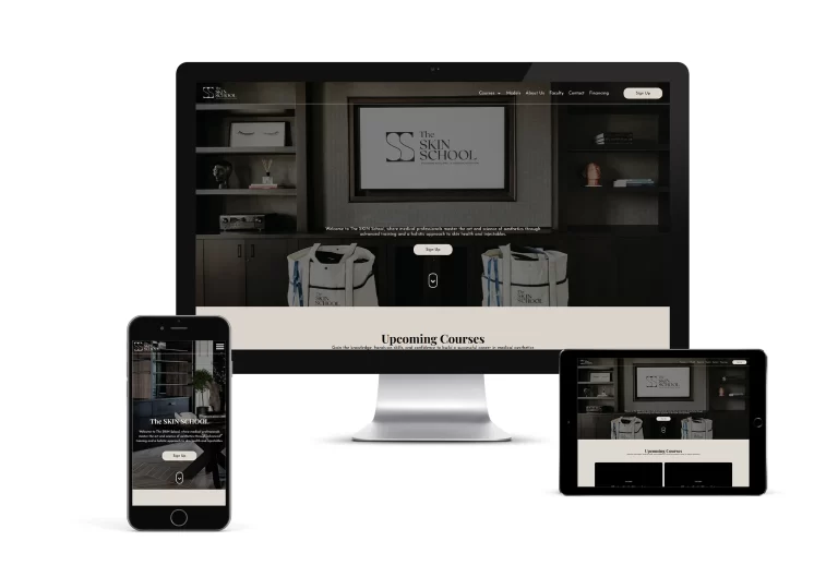 Affordable Website Design | SEO | Dev | Winnipeg web design The SKIN School Education Website Design