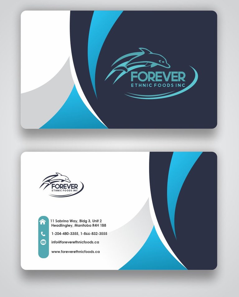 Forever Ethnic Foods business card design