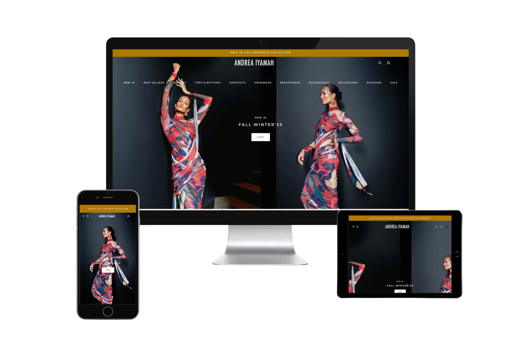 Andrea Iyamah web design and digital strategy case study
