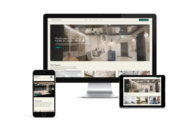 Mount Royal Surgical website design by Webgig Team