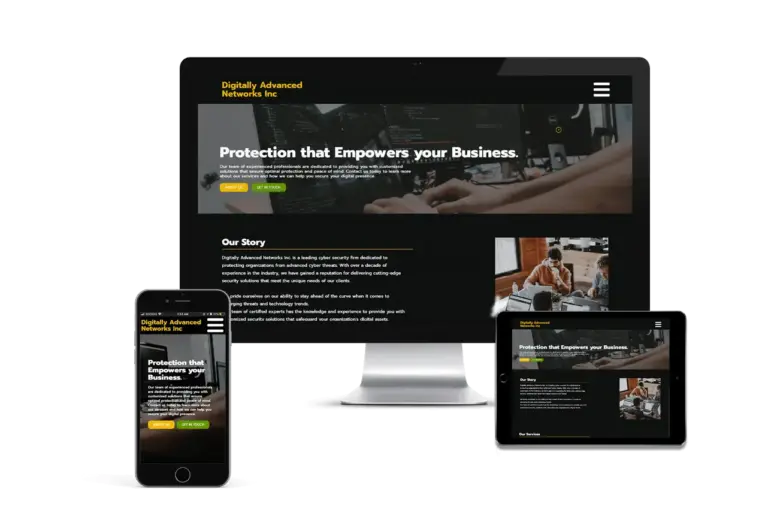 Digitally Advanced Network website design