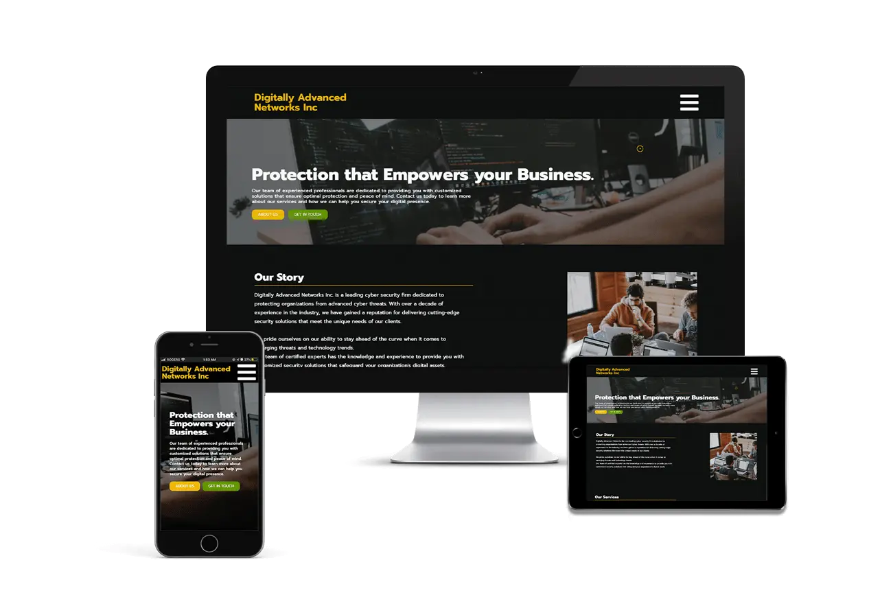 Digitally Advanced Network website design