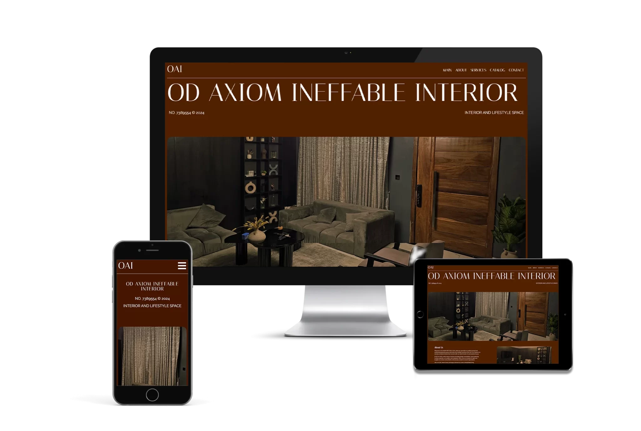 OD AXIOM INEFFABLE (OAI) website design and branding case study