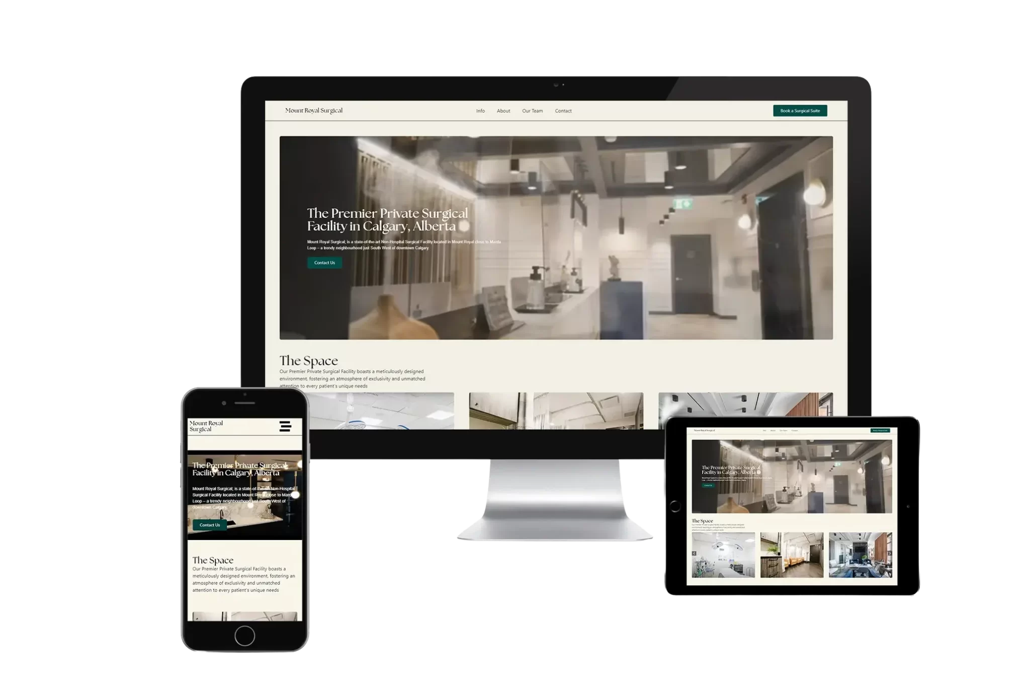 Mount Royal Surgical website design and branding case study