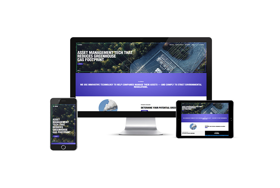 Power HV website redesign, homepage screenshot