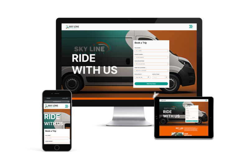 Sky Line Transit website design by Webgig Team