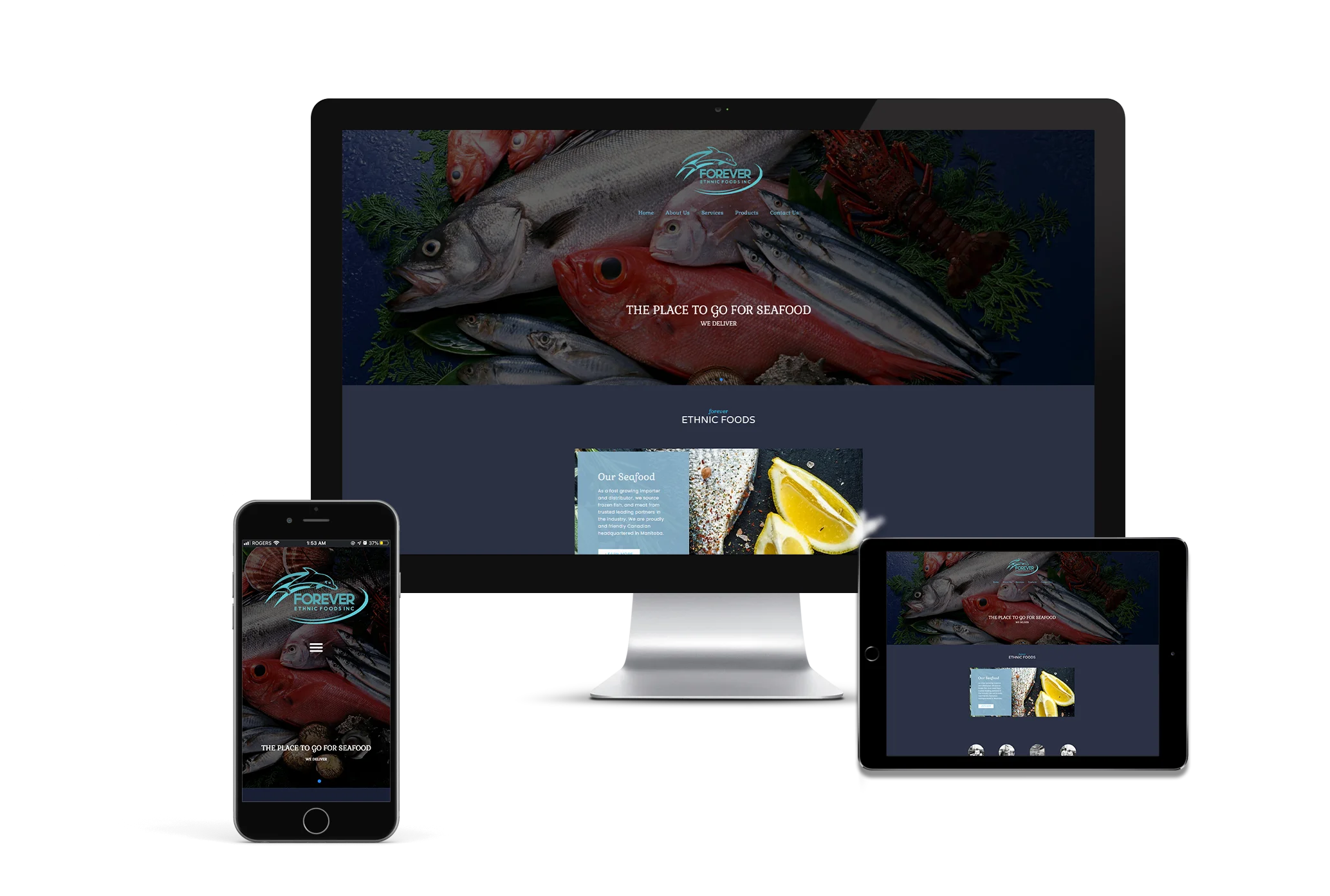 Forever Ethnic Foods website design revamp case study