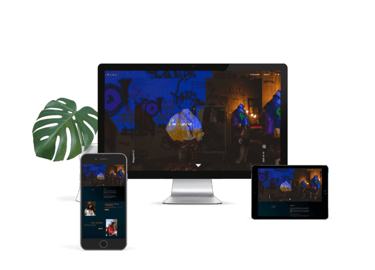 Reves Production website design and branding